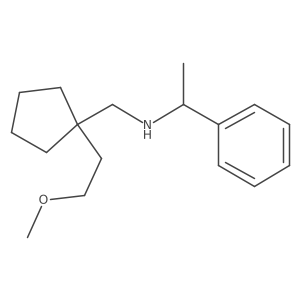 {[1-(2-Methoxyethyl)cyclopentyl]methyl}(1-phenylethyl)amine结构式
