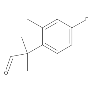 2-(4-Fluoro-2-methylphenyl)-2-methylpropanal Structure
