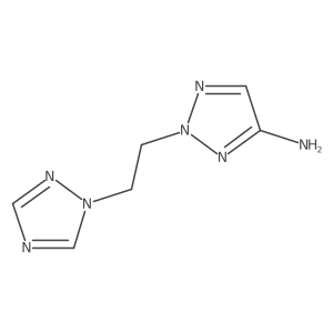 2-[2-(1H-1,2,4-triazol-1-yl)ethyl]-2H-1,2,3-triazol-4-amine结构式