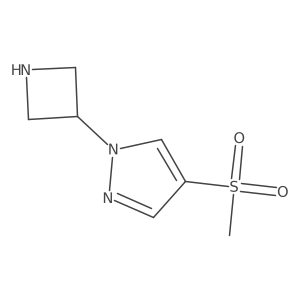 1-(azetidin-3-yl)-4-methanesulfonyl-1H-pyrazole Structure