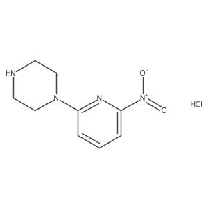 1-(6-Nitropyridin-2-yl)piperazinehydrochloride Structure
