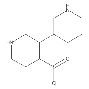 3-(Piperidin-3-yl)piperidine-4-carboxylic acid结构式