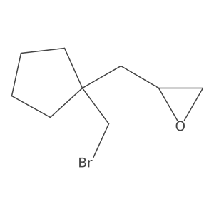 2-[[1-(Bromomethyl)cyclopentyl]methyl]oxirane结构式