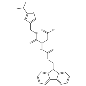 3-({[(9H-fluoren-9-yl)methoxy]carbonyl}amino)-3-({[2-(propan-2-yl)-1,3-thiazol-4-yl]methyl}carbamoyl)propanoic acid Structure
