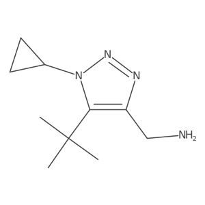(5-tert-butyl-1-cyclopropyl-1H-1,2,3-triazol-4-yl)methanamine结构式
