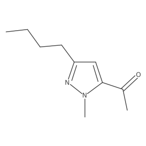 1-(3-butyl-1-methyl-1H-pyrazol-5-yl)ethan-1-one结构式