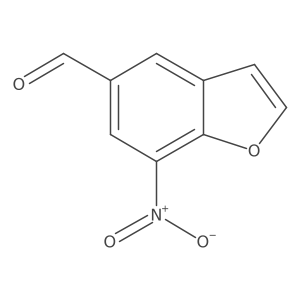 7-Nitro-1-benzofuran-5-carbaldehyde结构式