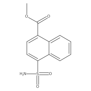 Methyl 4-sulfamoylnaphthalene-1-carboxylate结构式