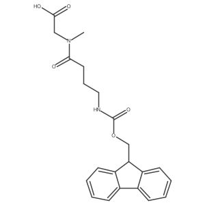 2-[4-({[(9H-fluoren-9-yl)methoxy]carbonyl}amino)-N-methylbutanamido]acetic acid结构式