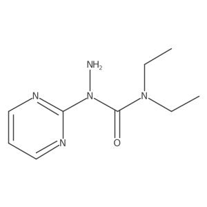 1-Amino-3,3-diethyl-1-(pyrimidin-2-yl)urea结构式