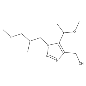 [1-(3-methoxy-2-methylpropyl)-5-(1-methoxyethyl)-1H-1,2,3-triazol-4-yl]methanol Structure