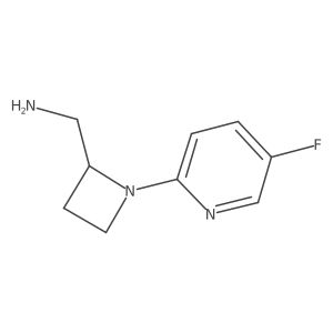 [1-(5-Fluoropyridin-2-yl)azetidin-2-yl]methanamine结构式