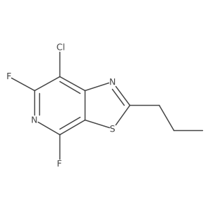 7-Chloro-4,6-difluoro-2-propyl-[1,3]thiazolo[5,4-c]pyridine结构式