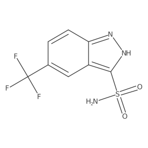 5-(trifluoromethyl)-1H-indazole-3-sulfonamide Structure