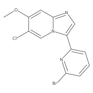 3-(6-Bromo-2-pyridinyl)-6-chloro-7-methoxyimidazo[1,2-a]pyridine Structure