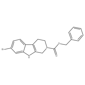 benzyl 7-bromo-1H,2H,3H,4H,9H-pyrido[3,4-b]indole-2-carboxylate Structure