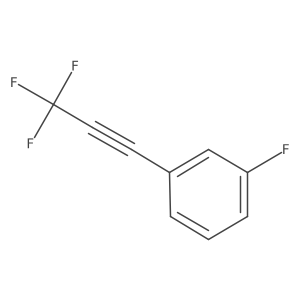 1-Fluoro-3-(trifluoroprop-1-YN-1-YL)benzene Structure