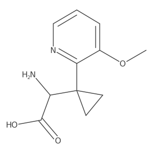 2-Amino-2-[1-(3-methoxypyridin-2-yl)cyclopropyl]acetic acid Structure