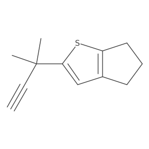 2-(2-methylbut-3-yn-2-yl)-4H,5H,6H-cyclopenta[b]thiophene Structure