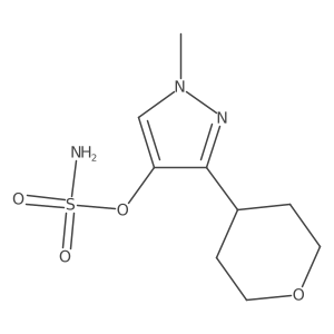 1-methyl-3-(oxan-4-yl)-1H-pyrazol-4-yl sulfamate Structure