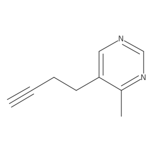 5-(But-3-yn-1-yl)-4-methylpyrimidine Structure