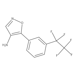5-[3-(Pentafluoroethyl)phenyl]-1,2-oxazol-4-amine结构式