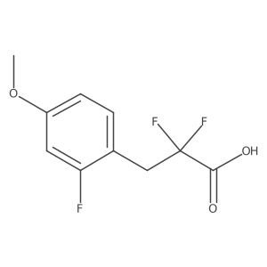 2,2-Difluoro-3-(2-fluoro-4-methoxyphenyl)propanoic acid Structure