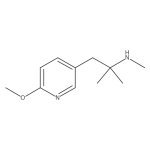 [1-(6-Methoxypyridin-3-yl)-2-methylpropan-2-yl](methyl)amine Structure