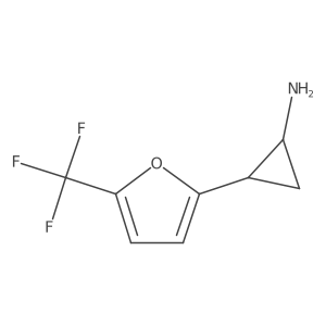 2-[5-(Trifluoromethyl)furan-2-yl]cyclopropan-1-amine结构式