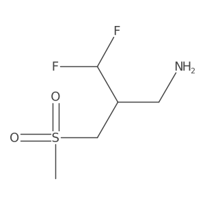 2-(Aminomethyl)-1,1-difluoro-3-methanesulfonylpropane Structure