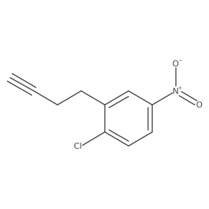 2-(But-3-yn-1-yl)-1-chloro-4-nitrobenzene Structure