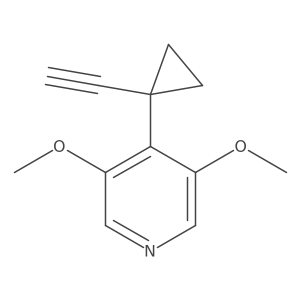 4-(1-Ethynylcyclopropyl)-3,5-dimethoxypyridine结构式