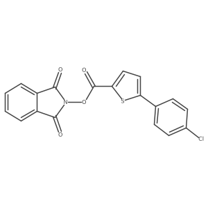 1,3-dioxo-2,3-dihydro-1H-isoindol-2-yl 5-(4-chlorophenyl)thiophene-2-carboxylate Structure