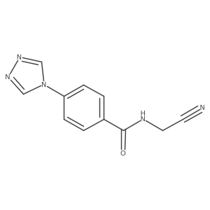 N-(Cyanomethyl)-4-(1,2,4-triazol-4-yl)benzamide结构式