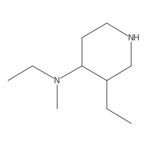 N,3-diethyl-N-methylpiperidin-4-amine Structure