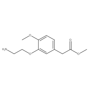 [3-(2-Amino-ethoxy)-4-methoxy-phenyl]-acetic acid methyl ester Structure