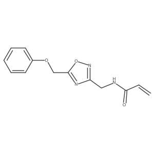 N-[[5-(Phenoxymethyl)-1,2,4-oxadiazol-3-yl]methyl]prop-2-enamide结构式