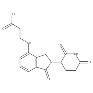 3-((2-(2,6-Dioxopiperidin-3-yl)-1-oxoisoindolin-4-yl)amino)propanoic acid结构式