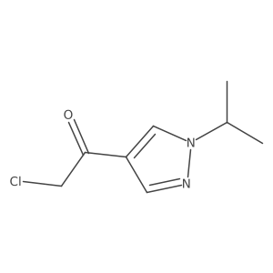 2-Chloro-1-[1-(propan-2-yl)-1H-pyrazol-4-yl]ethan-1-one Structure