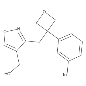 3-[[3-(3-Bromophenyl)-3-oxetanyl]methyl]-4-isoxazolemethanol Structure