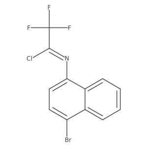 N-(4-Bromo-1-naphthyl)-2,2,2-trifluoroacetimidoyl Chloride结构式