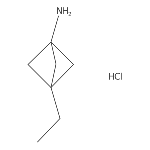 3-Ethylbicyclo[1.1.1]pentan-1-amine;hydrochloride Structure