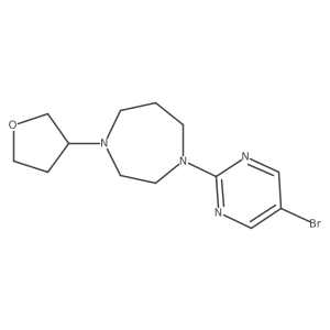 1-(5-Bromopyrimidin-2-yl)-4-(oxolan-3-yl)-1,4-diazepane结构式