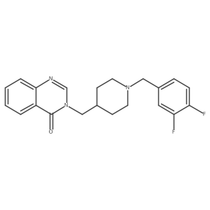 3-({1-[(3,4-Difluorophenyl)methyl]piperidin-4-yl}methyl)-3,4-dihydroquinazolin-4-one结构式