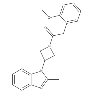2-(2-methoxyphenyl)-1-[3-(2-methyl-1H-1,3-benzodiazol-1-yl)azetidin-1-yl]ethan-1-one Structure