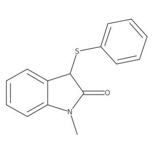 2h-Indol-2-one,1,3-dihydro-1-methyl-3-(phenylthio)-结构式