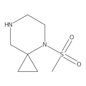 4-(Methylsulfonyl)-4,7-diazaspiro[2.5]octane Structure