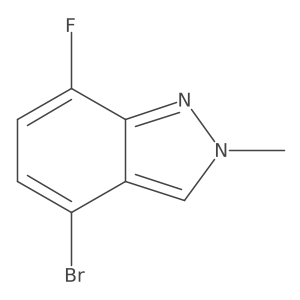 4-bromo-7-fluoro-2-methyl-2H-indazole Structure
