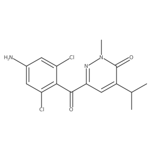 6-(4-Amino-2,6-dichlorobenzoyl)-4-isopropyl-2-methylpyridazin-3(2h)-one Structure