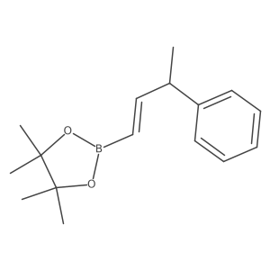 4,4,5,5-Tetramethyl-2-(3-phenylbut-1-en-1-yl)-1,3,2-dioxaborolane Structure